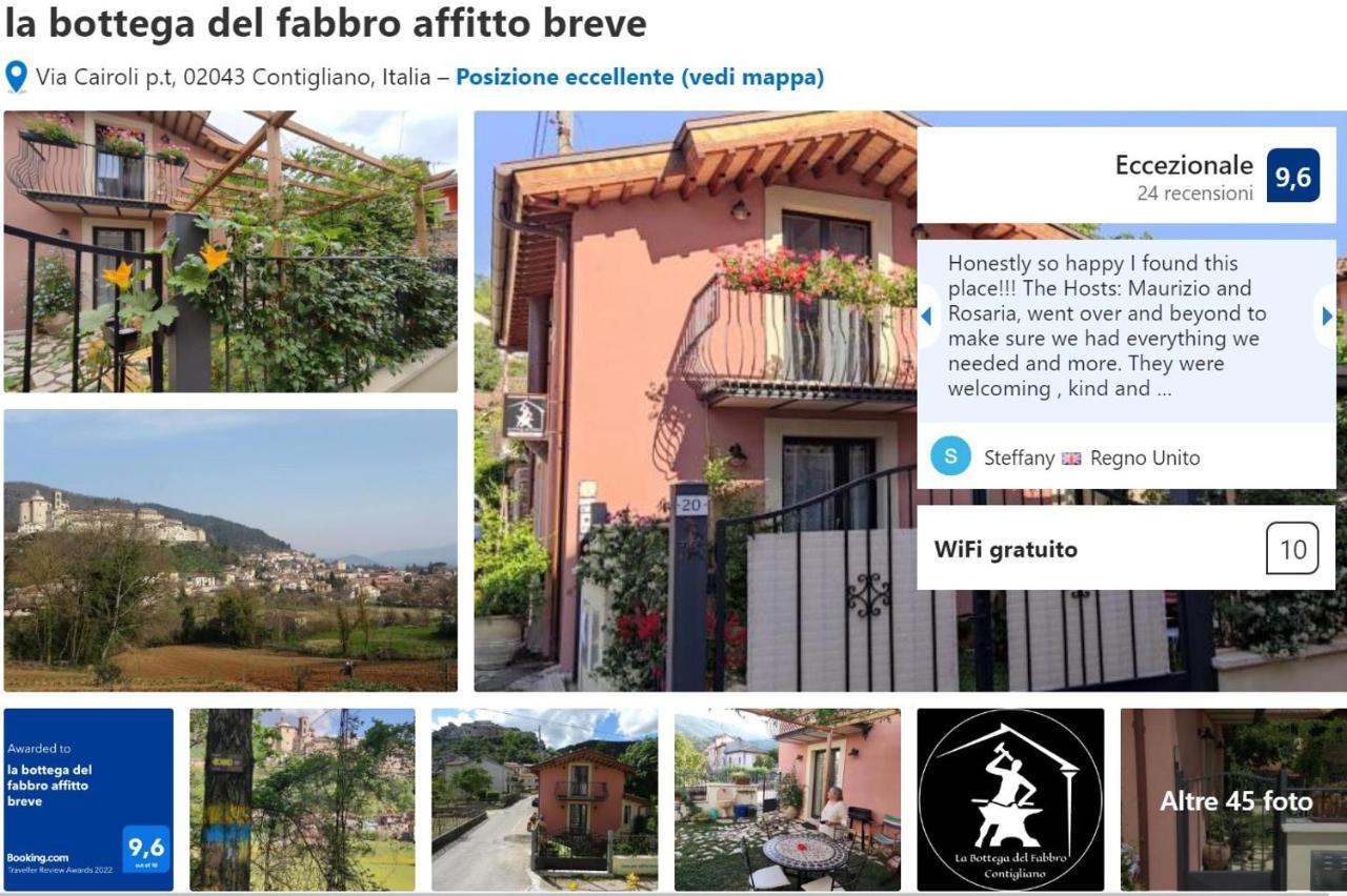 La Bottega Del Fabbro Affitto Breve Villa Contigliano Bagian luar foto